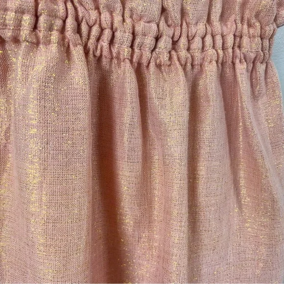 NWT Lemlem Tila Woven Halter Neck Midi Sundress Metallic Rose Shimmer XS - Picture 7 of 11